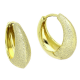 14K KOLCZYKI POZŁACANE 20/9 MM ZŁOTE TRADYCYJNE PIASKOWANE XUPING 87257