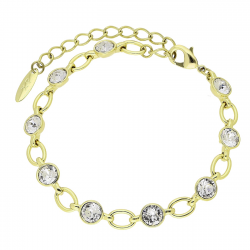 BRANSOLETKA POZŁACANA 16,5+5 CM 5 MM CRYSTAL XUPING 87412