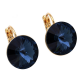 KOLCZYKI POZŁACANE 17/14 MM MONTANA BLUE CRYSTAL XUPING 87414