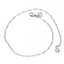 BRANSOLETKA PLATYNOWANA NA KOSTKĘ NOGI 25 CM 2,2 MM XUPING 87442