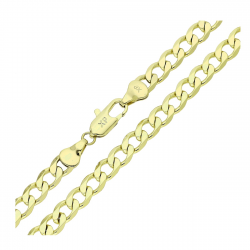 14K ŁAŃCUSZEK POZŁACANY 50 CM 6 MM PANCERKA XUPING 87447