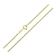 14K ŁAŃCUSZEK POZŁACANY 50 CM 1,6 MM OGON WĘŻA XUPING 87450