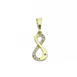 14K ZAWIESZKA POZŁACANA 22/7 MM INFINITI XUPING 87453