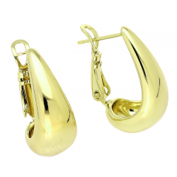 14k KOLCZYKI POZŁACANE 21/9 MM ZŁOTE TRADYCYJNE XUPING 87472