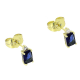 14k KOLCZYKI POZŁACANE 8/5 MM SZAFIREK XUPING 87491