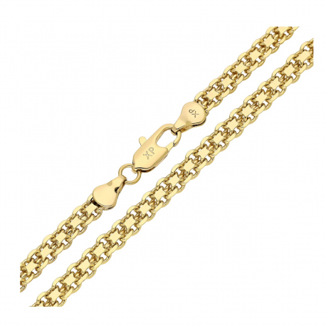 ŁAŃCUSZEK POZŁACANY 60 CM 4,8 MM BISMARK XUPING 87511