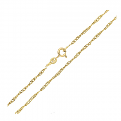 ŁAŃCUSZEK POZŁACANY 45 CM 1,9 MM SINGAPURKA XUPING 87517