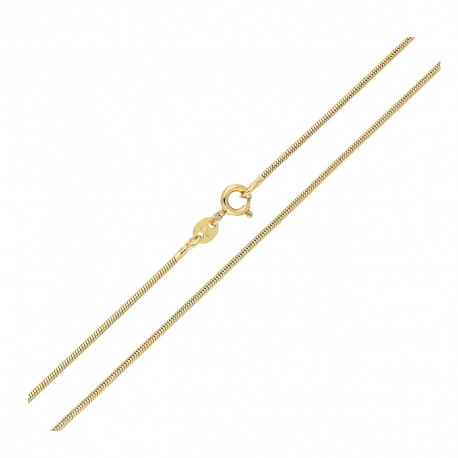 ŁAŃCUSZEK POZŁACANY 50 CM 1,2 MM OGON WĘŻA XUPING 87520