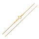 ŁAŃCUSZEK POZŁACANY 50 CM 0,9 MM OGON WĘŻA XUPING 87521