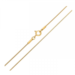 ŁAŃCUSZEK POZŁACANY 50 CM 0,9 MM OGON WĘŻA XUPING 87521