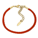 BRANSOLETKA POZŁACANA 17+5 CM 3 MM RED STRING XUPING 87534