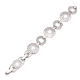 BRANSOLETKA PLATYNOWANA 19,5-17 CM 12 MM GRECKIE KRĘGI XUPING 87546