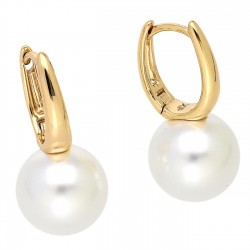 KOLCZYKI POZŁACANE 25/12 MM ELEGACJA PERŁY XUPING 87549