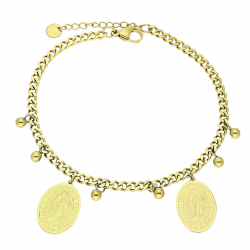 BRANSOLETKA POZŁACANA 20+3 CM S. STEEL TTM XUPING 87650