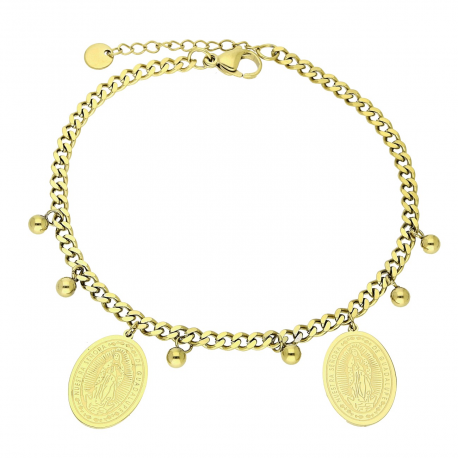 BRANSOLETKA POZŁACANA 20+3 CM S. STEEL TTM XUPING 87650