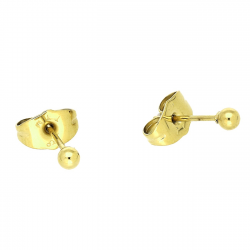 KOLCZYKI POZŁACANE 3 MM S. STEEL TTM XUPING 87657