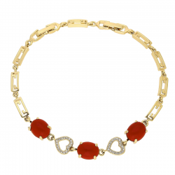 BRANSOLETKA POZŁACANA 21-18 CM 8 MM ELEGANCE XUPING 87685