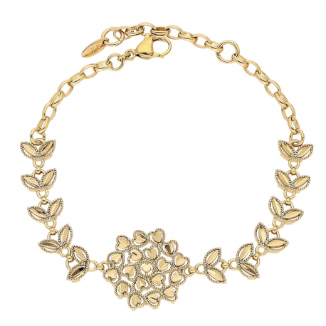 BRANSOLETKA POZŁACANA 21-18 CM 20 MM DIAMENTOWANA XUPING 87688