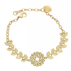 BRANSOLETKA POZŁACANA 21-18 CM 18 MM DIAMENTOWANA XUPING 87689