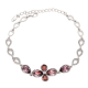 BRANSOLETKA RODOWANA 16+4 CM 15 MM ROSE CRYSTAL XUPING 87709