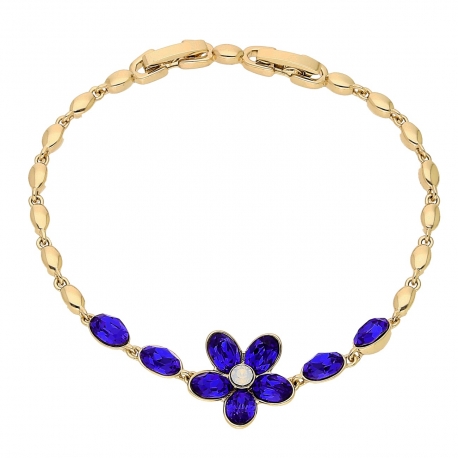 BRANSOLETKA POZŁACANA 18,5-17 CM 15 MM SAPPHIRE CRYSTAL XUPING 87721
