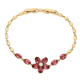 BRANSOLETKA POZŁACANA 18,5-17 CM 15 MM ROSE CRYSTAL XUPING 87723