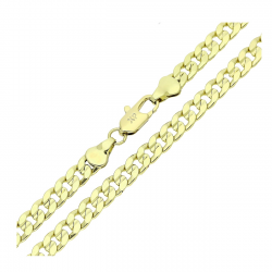 14K ŁAŃCUSZEK POZŁACANY 50 CM 5,8 MM PANCERKA XUPING 87734