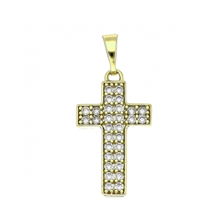 14K ZAWIESZKA POZŁACANA 29/12,5 MM KRZYŻYK XUPING 87742