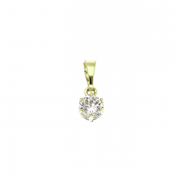 14K ZAWIESZKA POZŁACANA 14/5 MM BRYLANCIK XUPING 87751