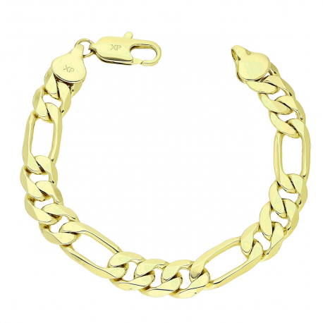 14K BRANSOLETKA POZŁACANA 20,5 CM 10 MM FIGARO XUPING 87756