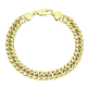 14K BRANSOLETKA POZŁACANA 20,5 CM 8 MM PANCERKA DUO XUPING 87757