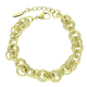 14K BRANSOLETKA POZŁACANA 20+3 CM 12 MM ZŁOTY DRUCIAK XUPING 87758