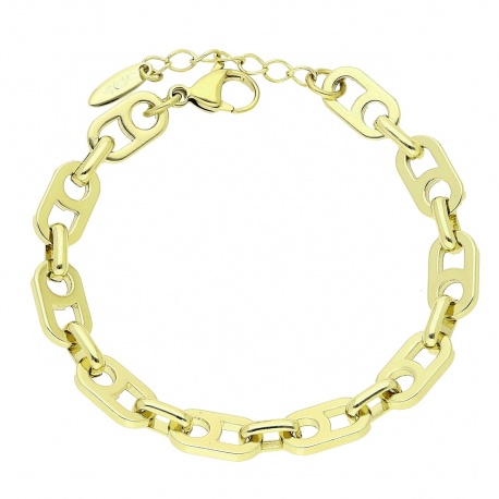 14K BRANSOLETKA POZŁACANA 18,5+3 CM 8 MM ZŁOTA ELEGANCJA XUPING 87760
