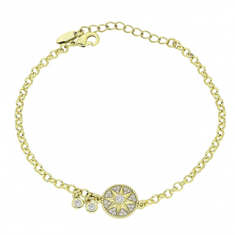 14K BRANSOLETKA POZŁACANA 17+3 CM DELIKATNA XUPING 87770