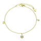 14K BRANSOLETKA POZŁACANA 17+3 CM MARGERYTKA XUPING 87772