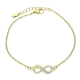 14K BRANSOLETKA POZŁACANA 18+3 CM INFINITI XUPING 87775