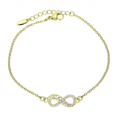 14K BRANSOLETKA POZŁACANA 18+3 CM INFINITI XUPING 87775