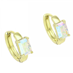 14k KOLCZYKI POZŁACANE 14/6 MM KÓŁKA AURORE BOREALE XUPING 87810