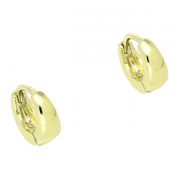 14K KOLCZYKI POZŁACANE 10/4 MM ZŁOTE MALUSZKI XUPING 87823