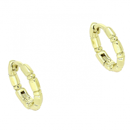 14K KOLCZYKI POZŁACANE 12/2 MM ZŁOTE KÓŁECZKA XUPING 87824