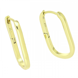 14K KOLCZYKI POZŁACANE 24/2 MM ZŁOTE ELEGANTKI XUPING 87841