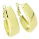 14K KOLCZYKI POZŁACANE 34/12 MM ZŁOTE TRADYCYJNE XUPING 87845