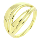 14K PIERŚCIONEK POZŁACANY 5 MM SAME ZŁOTO XUPING 87906