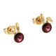 KOLCZYKI POZŁACANE 13/7 MM ROSE CRYSTAL XUPING 87945