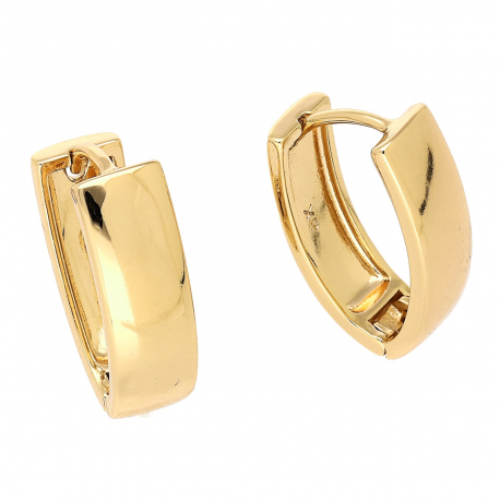 KOLCZYKI POZŁACANE 20/7 MM ZŁOTE TRADYCYJNE XUPING 88076