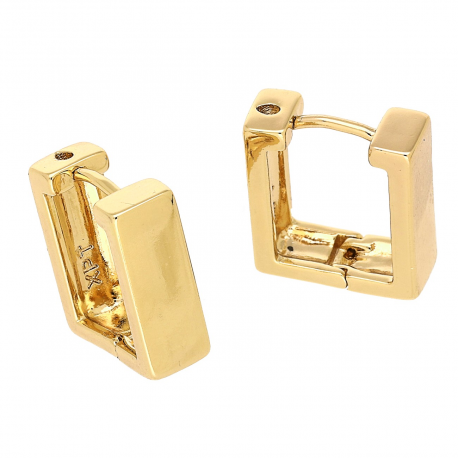 KOLCZYKI POZŁACANE 15/5 MM ZŁOTE ELEGANTKI XUPING 88077