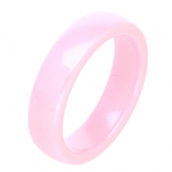 PIERŚCIONEK CERAMICZNY 5 MM RÓŻOWY TTM XUPING 88156