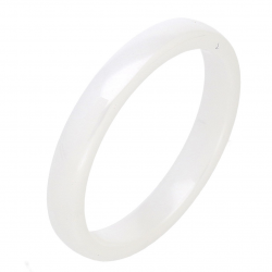 PIERŚCIONEK CERAMICZNY 3 MM BIAŁY TTM XUPING 88159