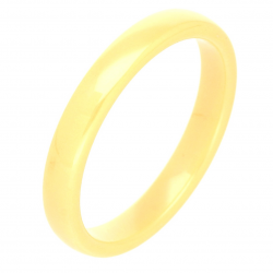 PIERŚCIONEK CERAMICZNY 3 MM ŻÓŁTY TTM XUPING 88166