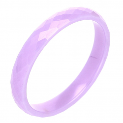 PIERŚCIONEK CERAMICZNY SZLIF 3 MM JASNY FIOLET TTM XUPING 88173